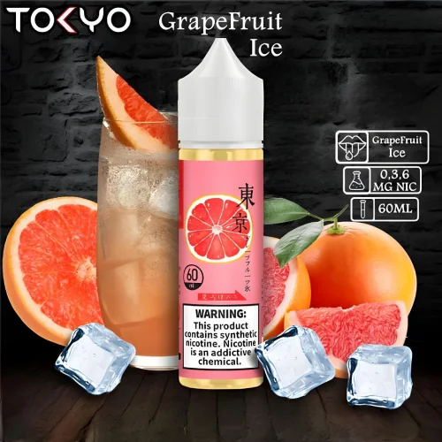 ایجوس گریپ فروت یخ کمپانی توکیو ۶۰ میلی گرم | TOKYO ICED GRAPE FRUIT- E-JUICE 60ml